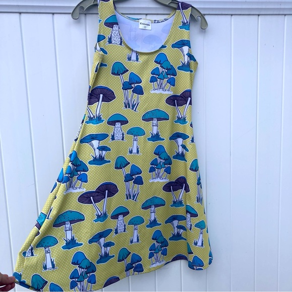 CowCow Yellow Mushroom Skater Dress - Picture 3 of 8